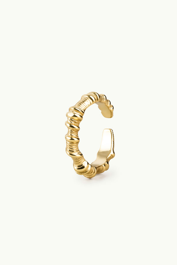 Carved Multisize Ring Gold