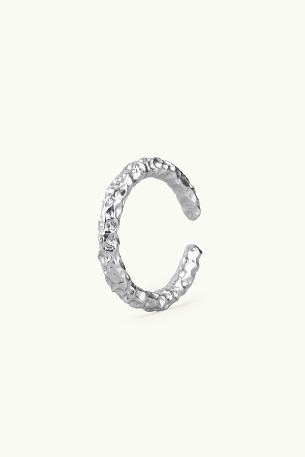 Rough Round Multisize Ring Silver