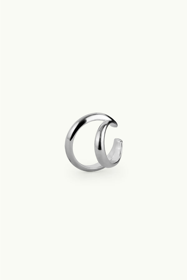 Couple Ear Cuff Silver