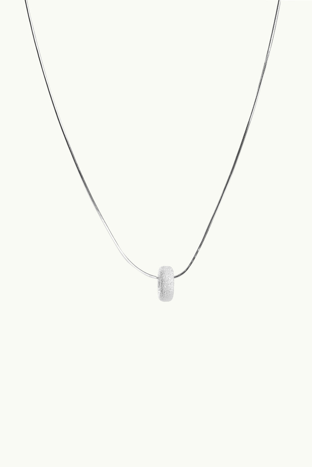 Rough Ring Necklace Silver KÒTY