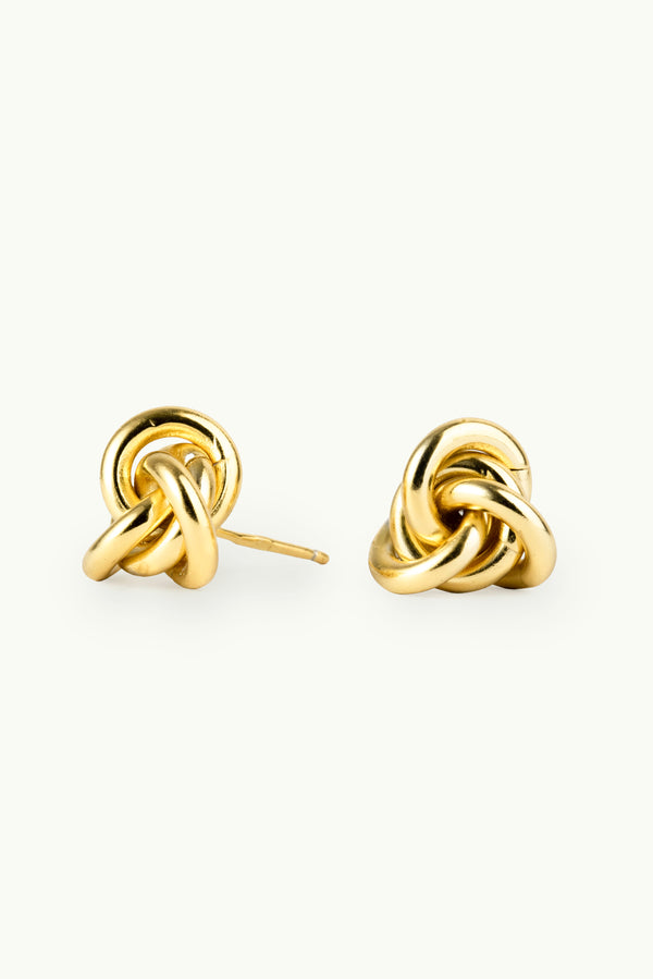 Knot Earrings Gold
