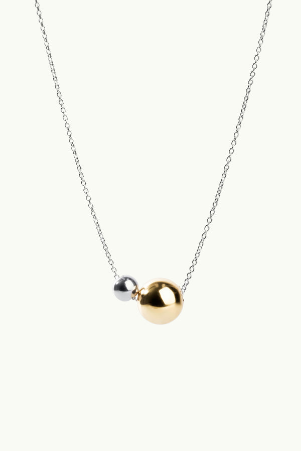 Mixed Double Bubble Necklace
