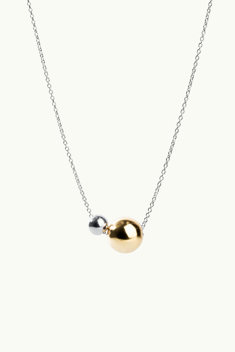 Mixed Double Bubble Necklace