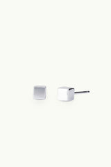 Cube Earrings Silver