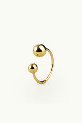 Big & Small Split Bubble Multisize Ring Gold