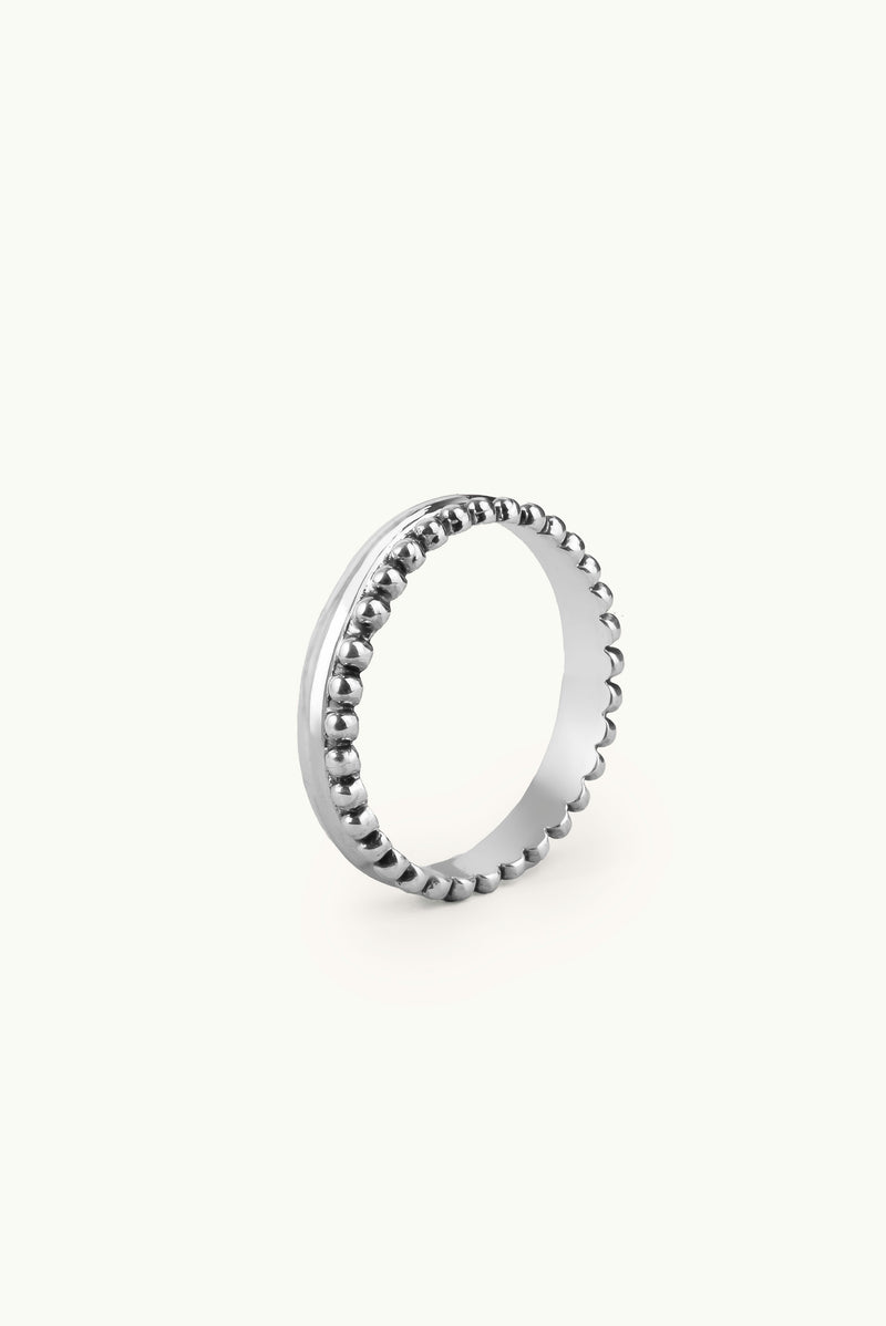 Bubble Crown Ring Silver