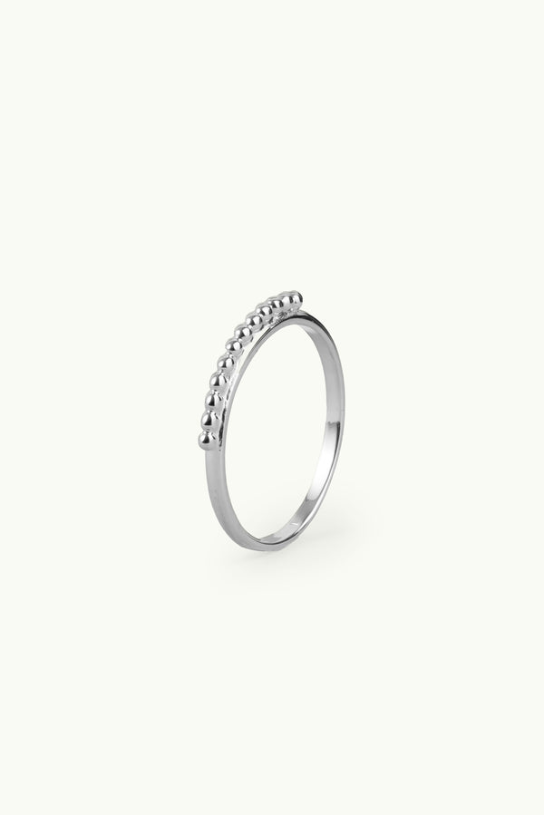 Bubble On Top Ring Silver