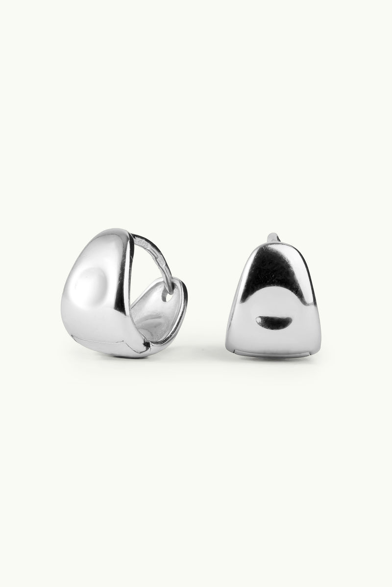 Huggie Earrings Silver