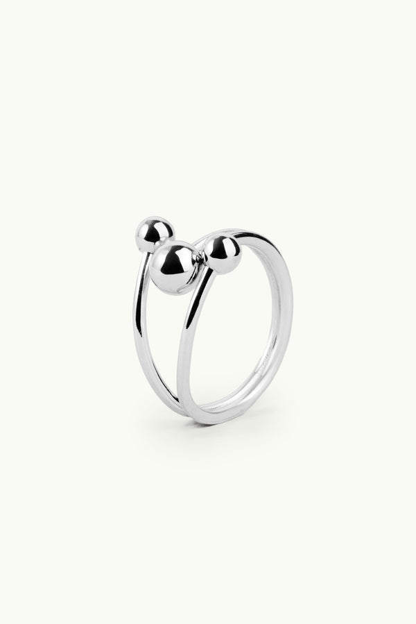 Triple Bubble Ring Silver