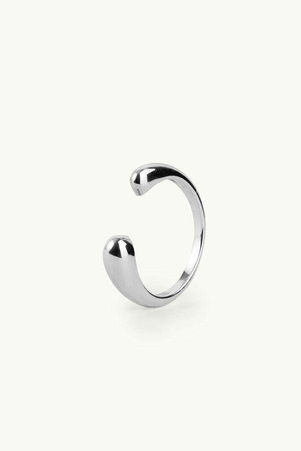 Split Oval Multisize Ring Silver