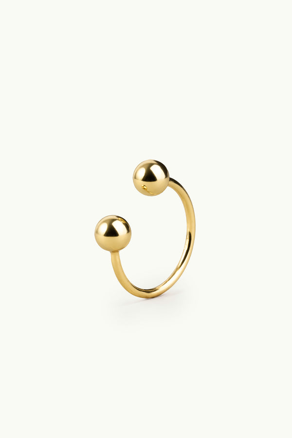 Split Bubble Multisize Ring Gold