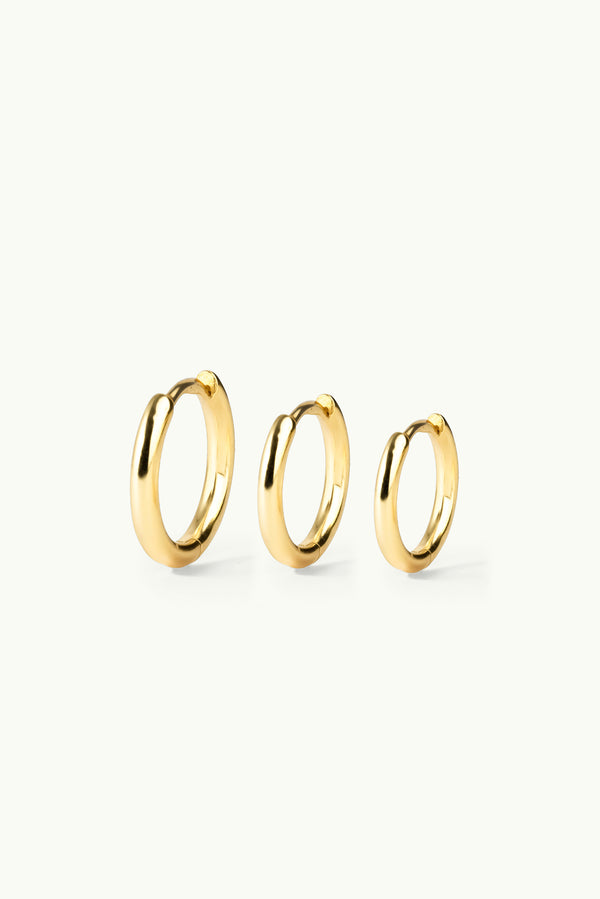 Tiny Hoop Earrings Gold