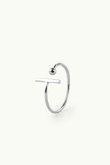 Bubble Bar Multisize Ring Silver