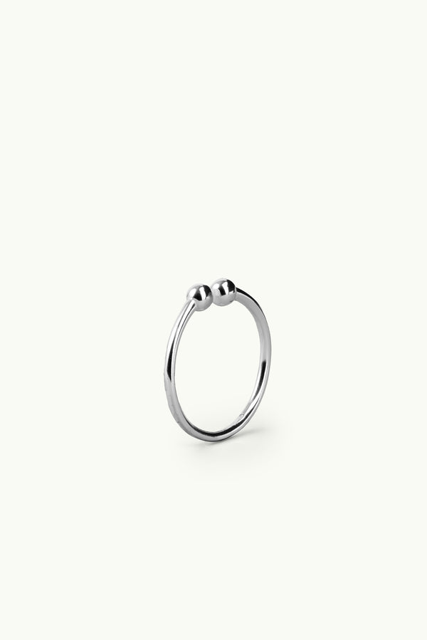 Double Bubble Multisize Knuckle Ring Silver