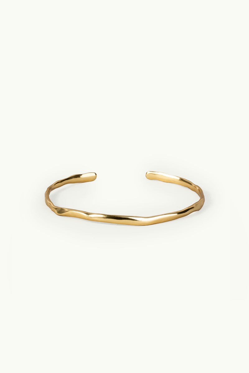 Imperfect Plain Cuff Bracelet Gold
