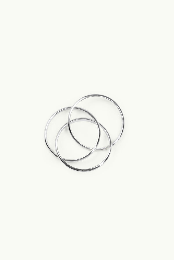 Triple Plain Ring Silver