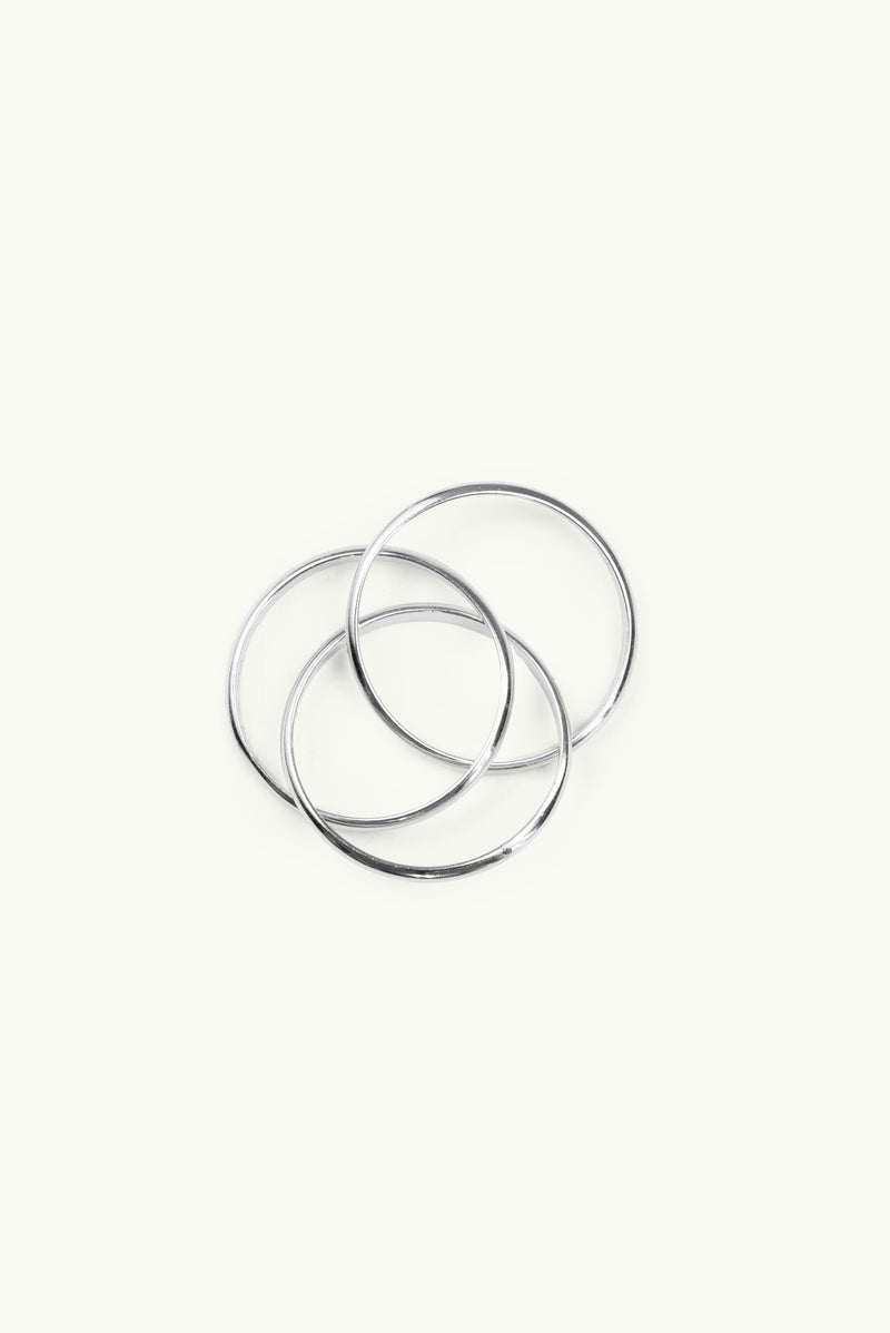 Triple Plain Ring Silver