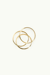 Triple Plain Ring Gold