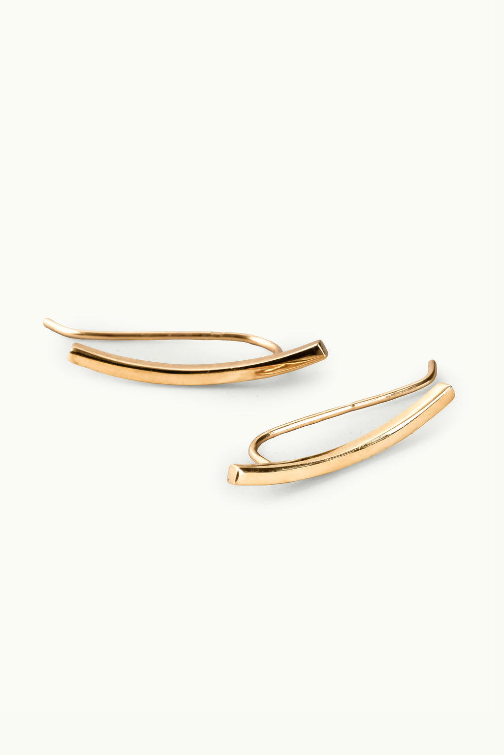 Bar Line Earrings Gold KÒTY - Main Image