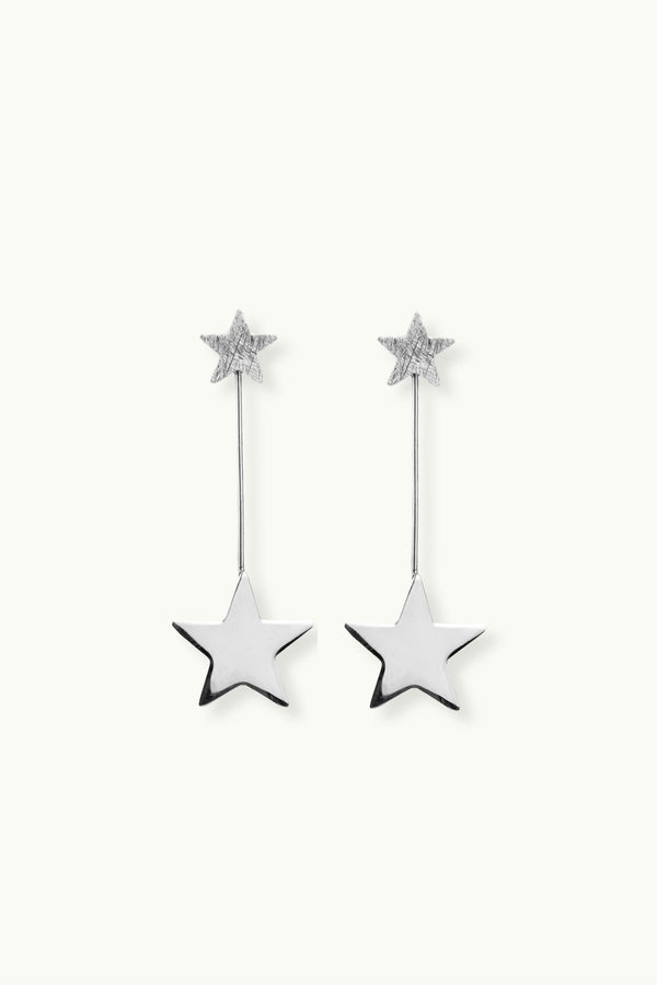 Swing Star Earrings Silver