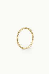 Hammered Tiny Ring Gold