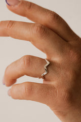 Wavy Ring Silver