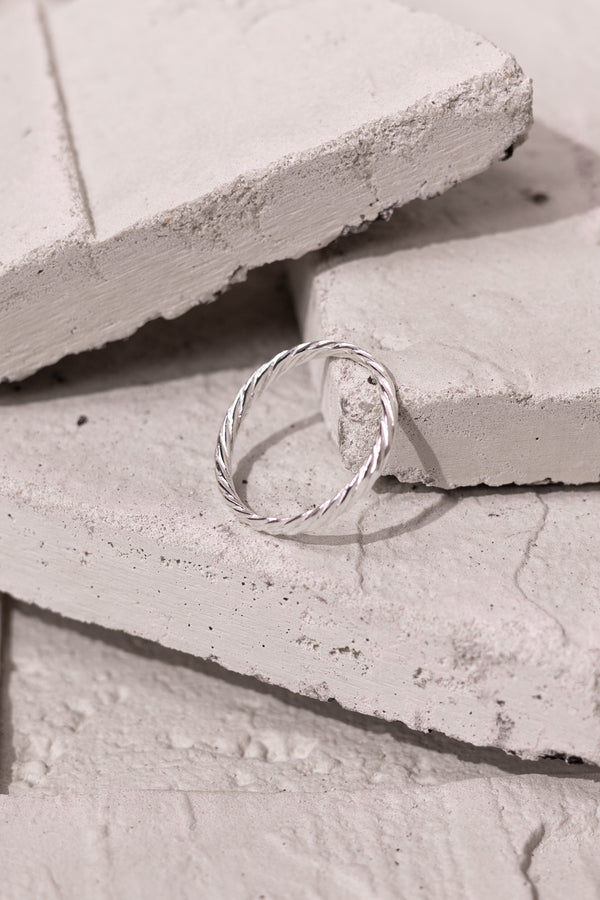 Braided Ring SIlver
