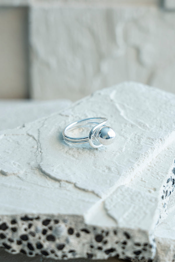 Bubble Loop Multisize Ring Silver