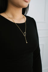 Bubble Loop Necklace Gold
