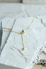 Double Bubble Necklace Gold