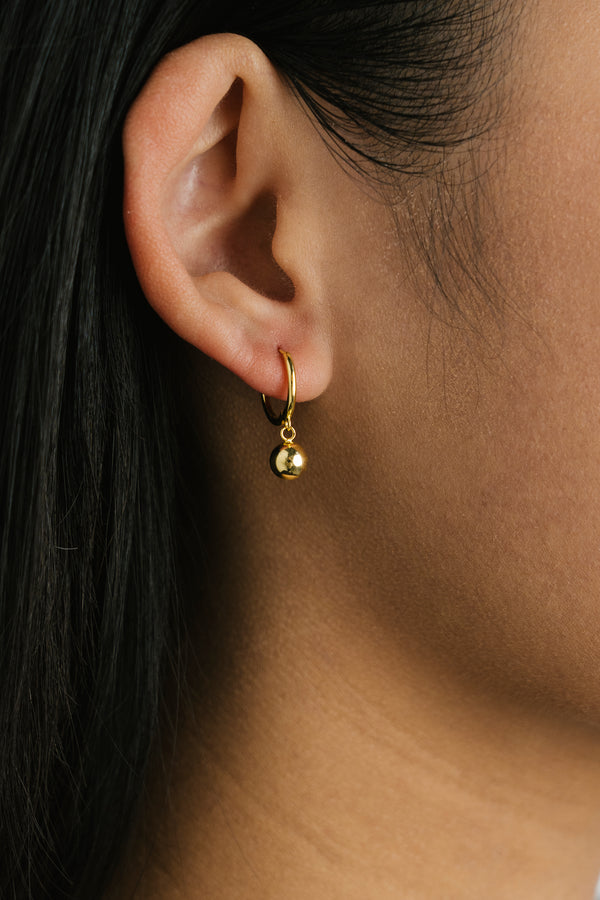 Hanging Bubble Earrings Gold