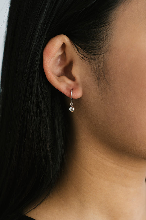 Hanging Bubble Earrings Silver