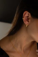 Molten Ear Cuff Gold
