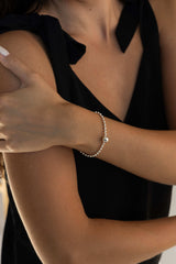Sliding Bubble Bracelet Silver