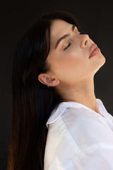 Molten Ear Cuff Silver