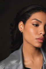 Rectangle Stud Earrings Gold