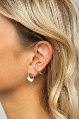 Big Hoop Ear Cuff Silver