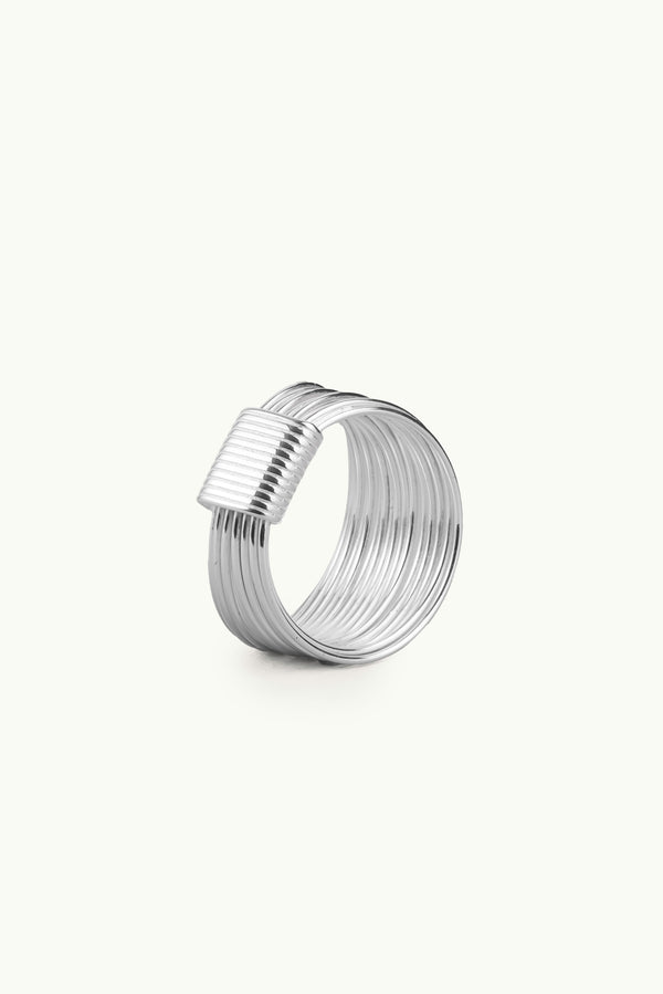 Multi Wire Ring Silver