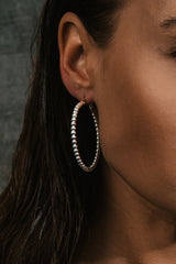 Big Circle Bubble Earrings Silver