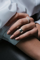 7mm Plain Knuckle Ring Silver