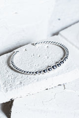 Gettin' Bigger Bubble Cuff Bracelet Silver