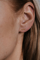 Lil Stick Earrings Gold