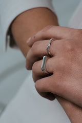 Double Plain Ring Silver