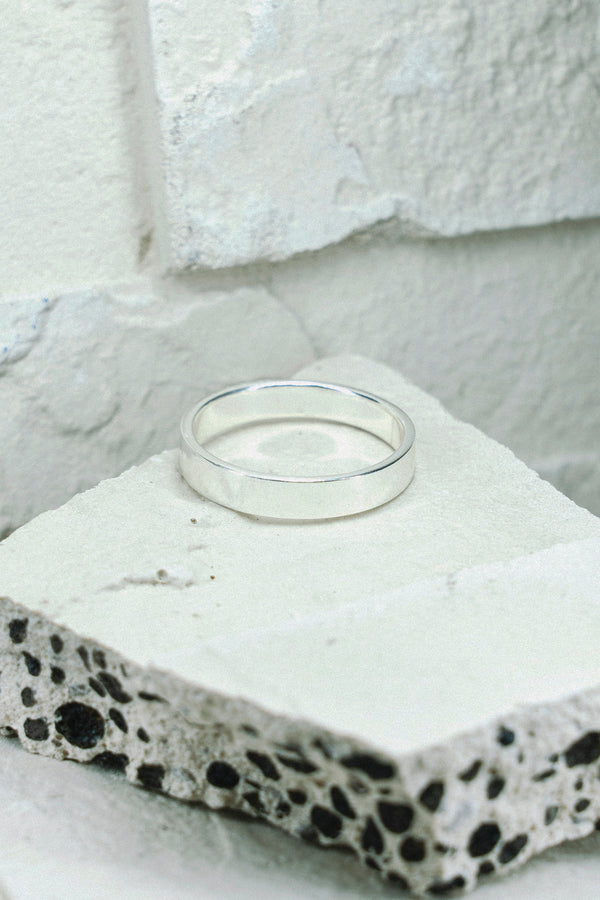 4mm Plain Ring Silver