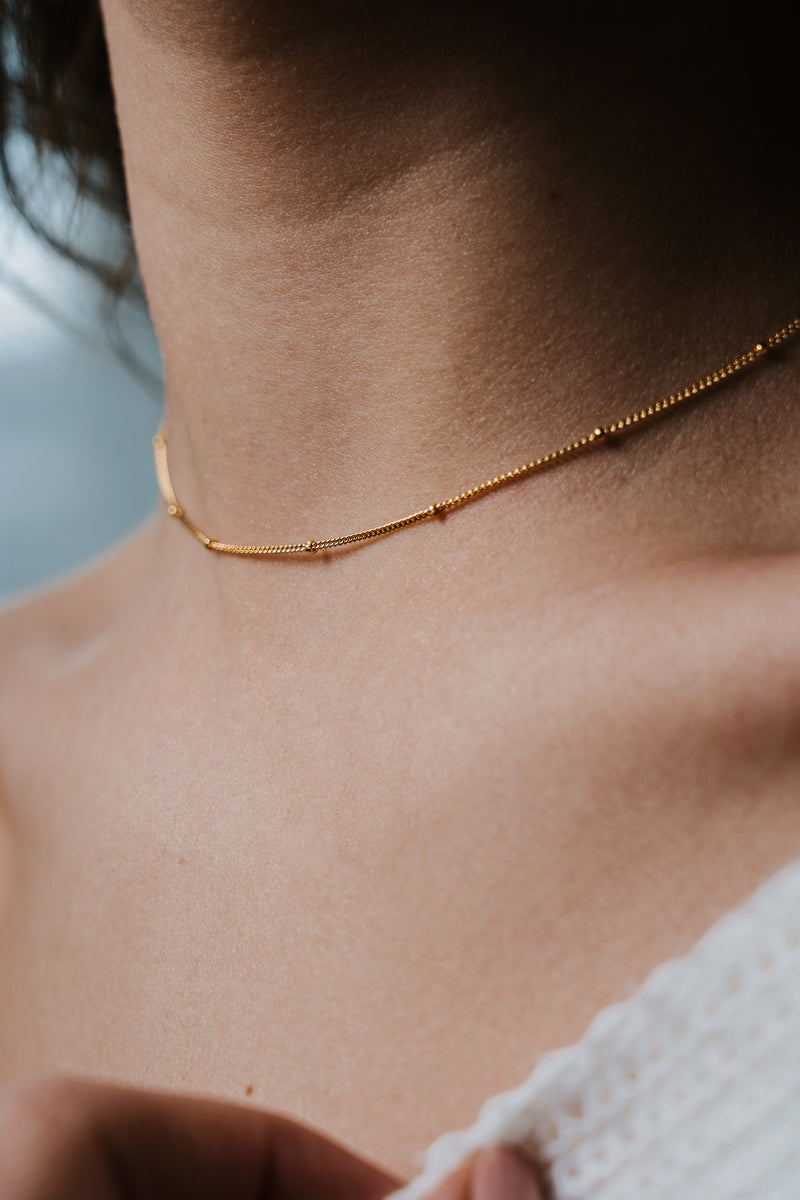 Little Bubble Choker Necklace Gold