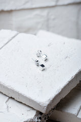 Cube Earrings Silver