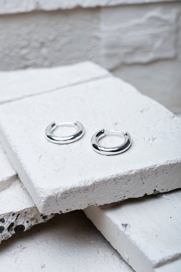 Small Hoop Earrings Silver