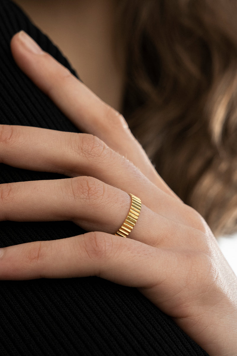 Shiny Multisize Ring Gold