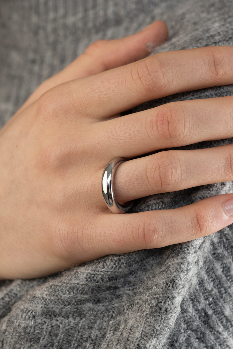 Oval Ring Silver