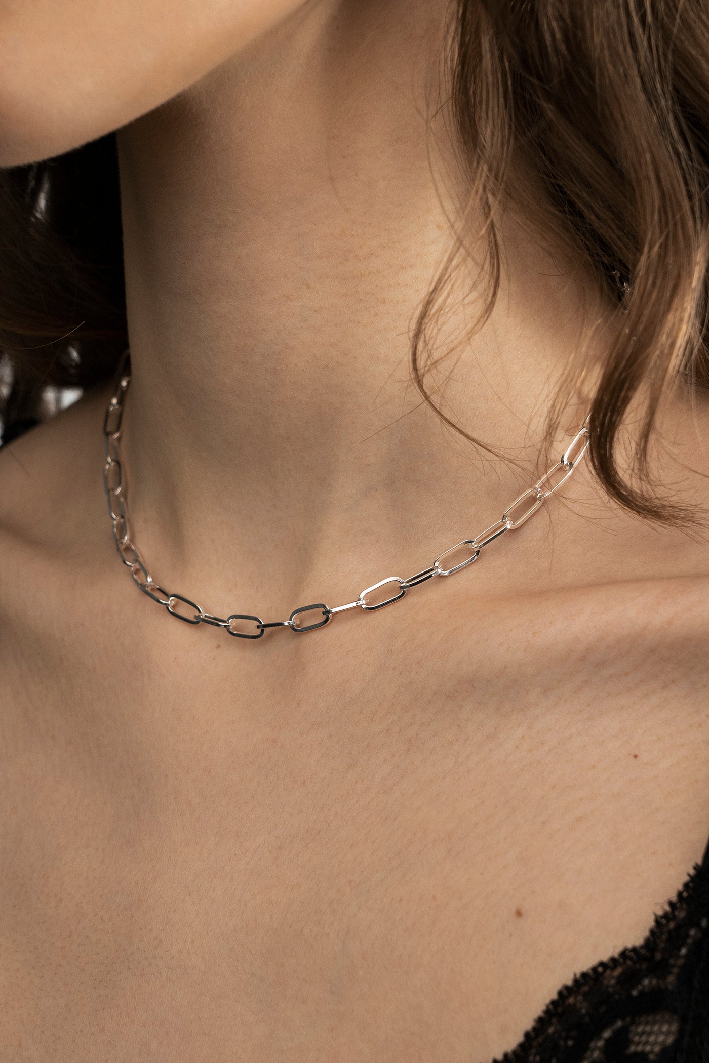 Link Chain Necklace Silver | KÒTY